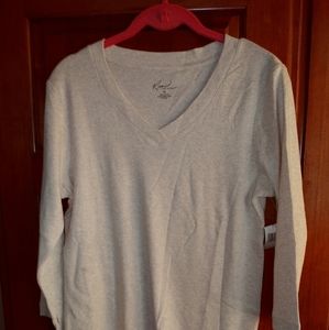 Kim Rogers Long Sleeve V-Neck Sweater NWT